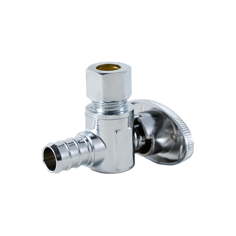 Vanne d'angle de coude de tuyau PEX OD 1/2' Pex x 3/8'