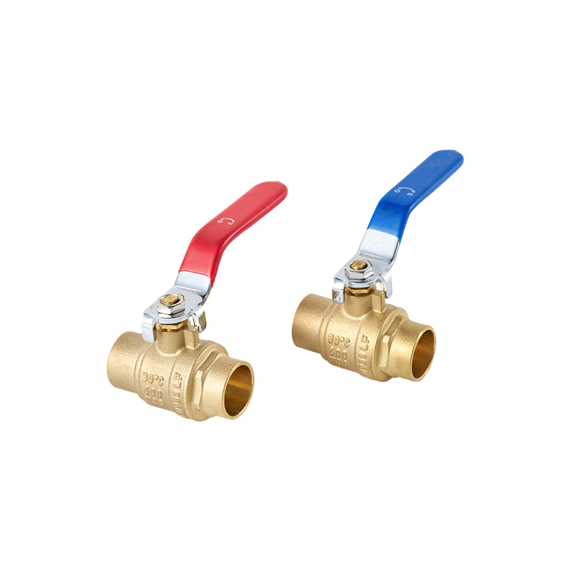 Robinet à tournant sphérique en laiton soudé à filetage interne de 1/2'x1/2'