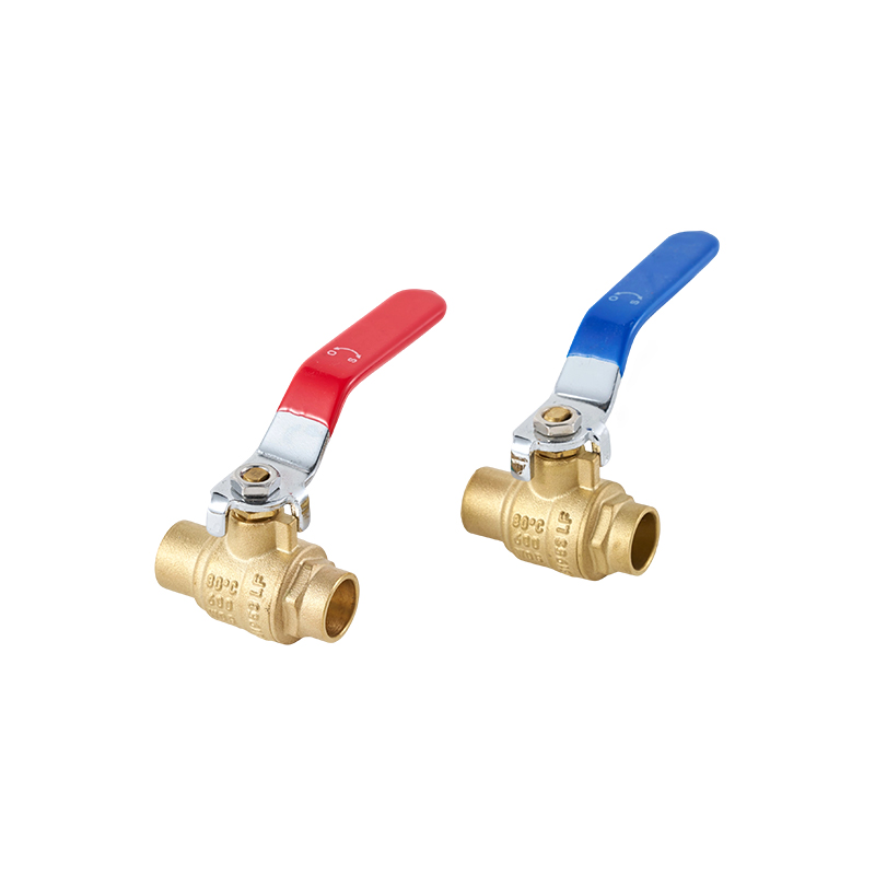 Robinet à tournant sphérique à souder à douille filetée interne en laiton de 3/4'x3/4'