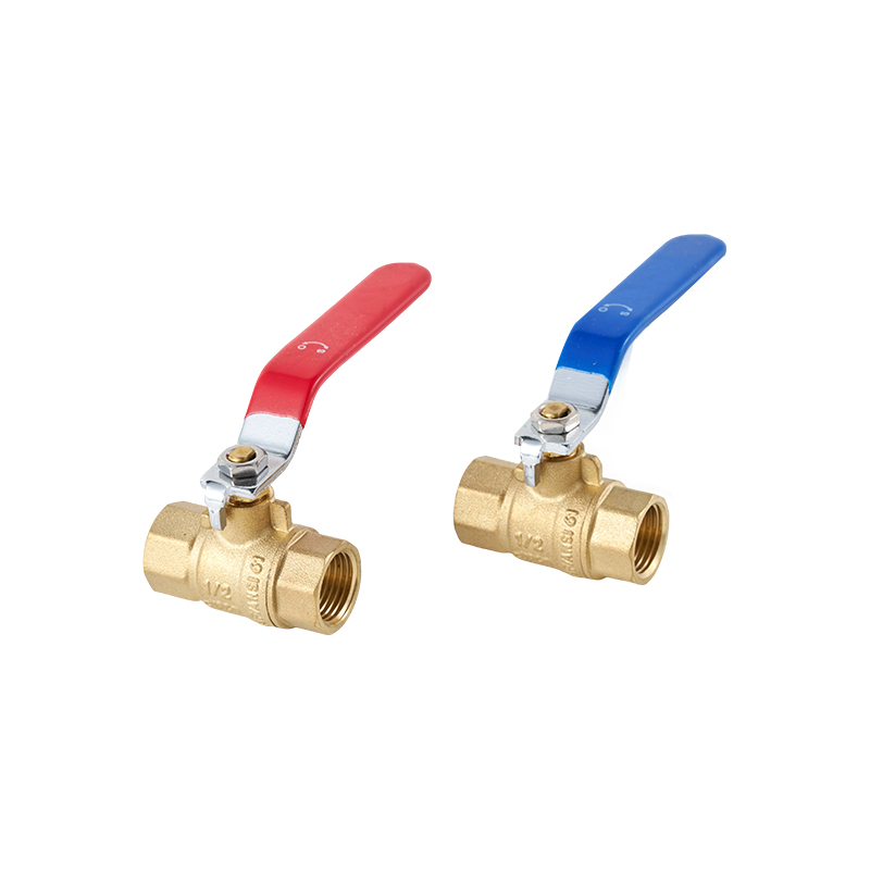 Robinet à tournant sphérique interne conique en laiton avec filetage de tuyau de 1/2'FPTx1/2'FPT