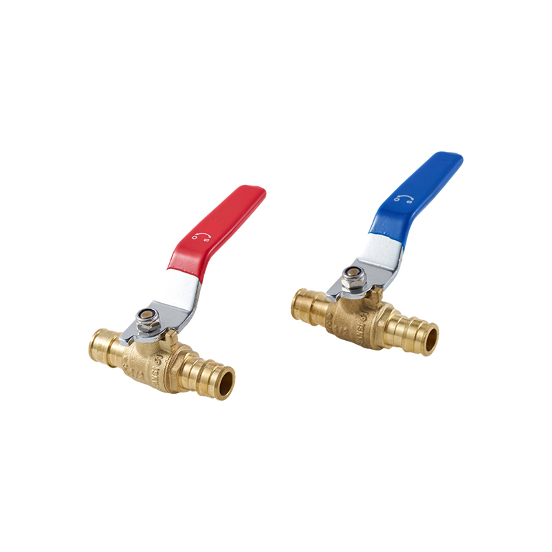 Robinet à tournant sphérique en laiton avec raccord de tuyau PEX 1/2' x PEX F1960 1/2'