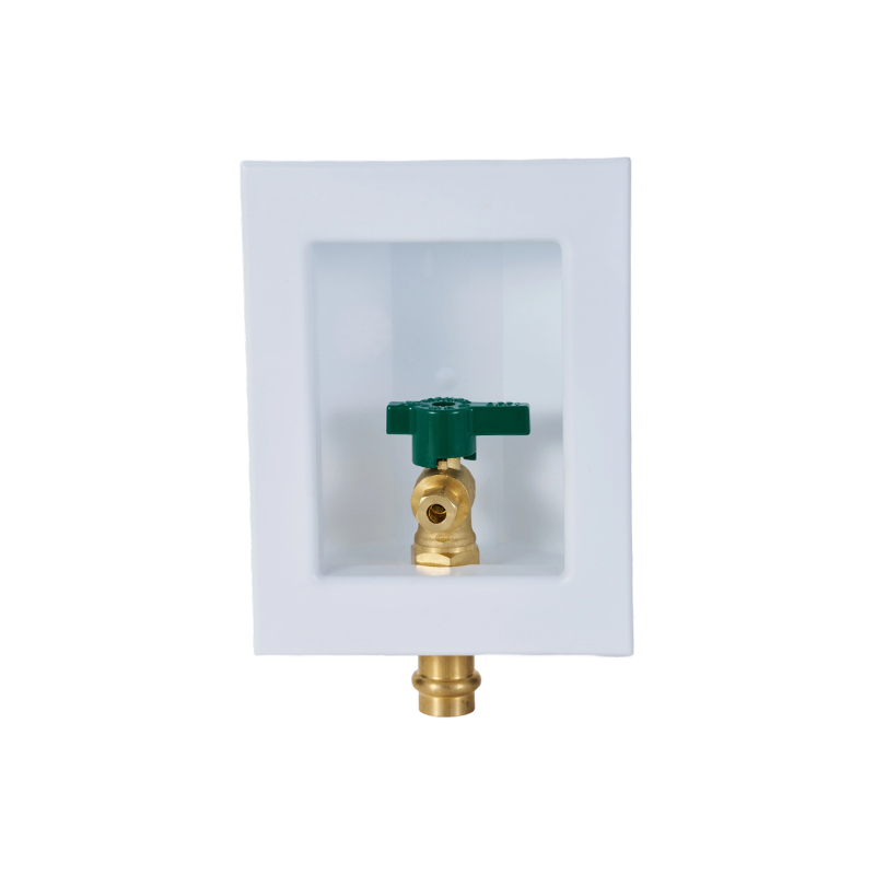 Boîte de sortie de machine à glaçons avec raccord à sertissage 1/2'